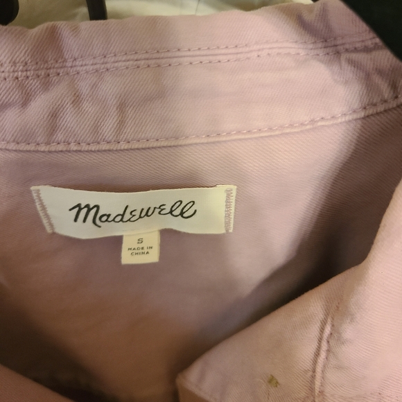 Madewell warren jacket pink size M - Picture 2 of 3